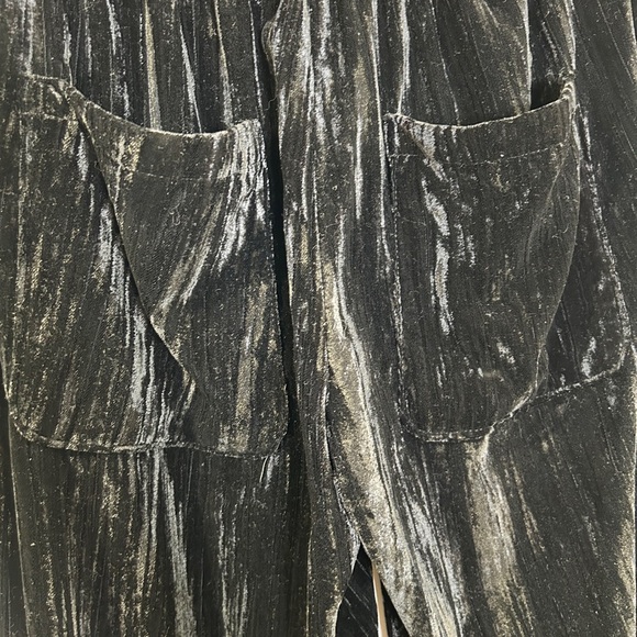 Zara size 24 (XS) velvet black pants - Picture 5 of 9